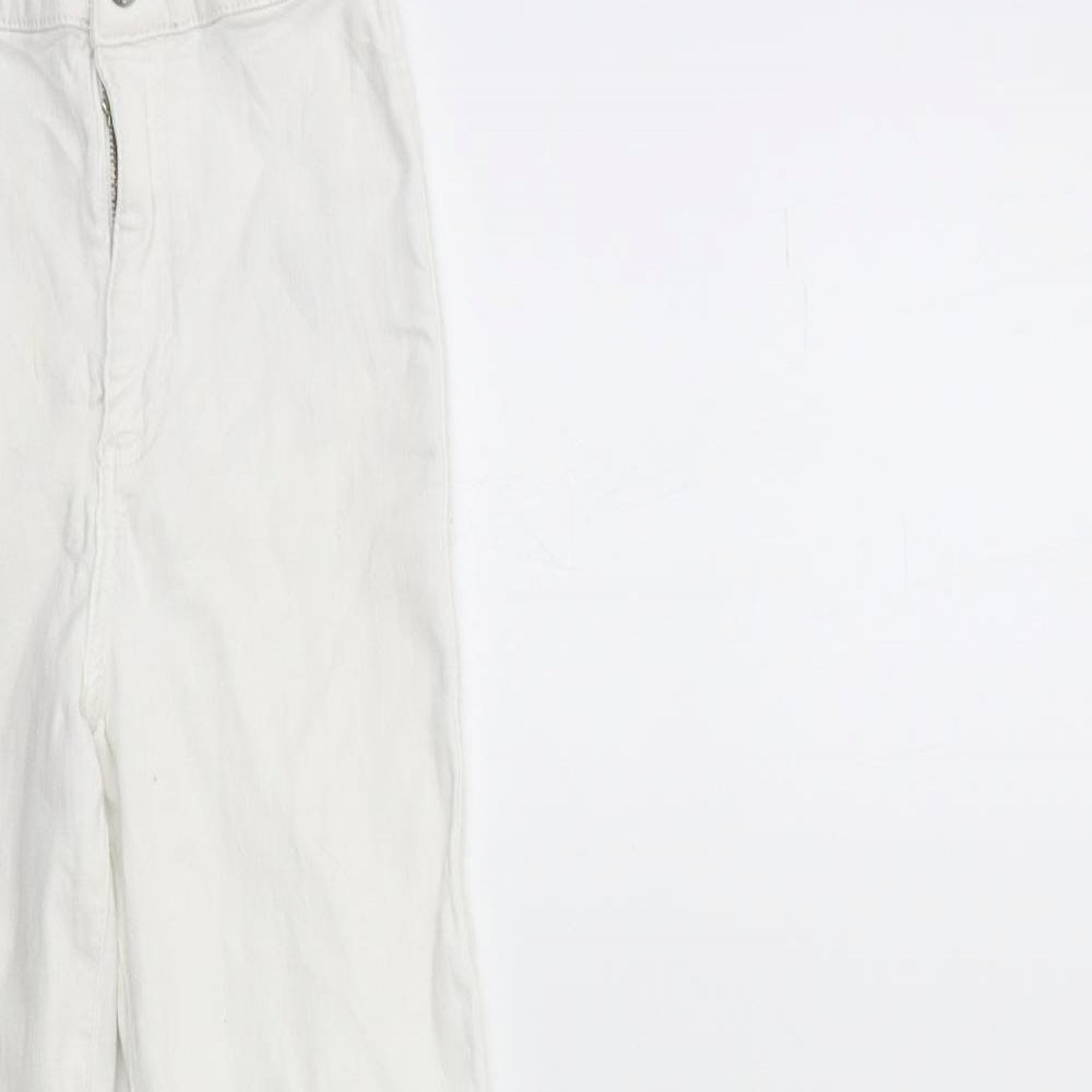Topshop Womens White  Denim Skinny Jeans Size 26 in L30 in