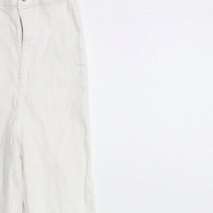Topshop Womens White  Denim Skinny Jeans Size 26 in L30 in
