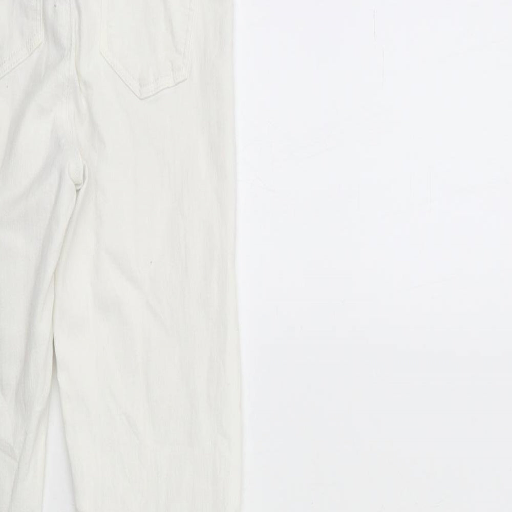 Topshop Womens White  Denim Skinny Jeans Size 26 in L30 in