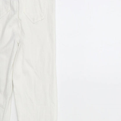 Topshop Womens White  Denim Skinny Jeans Size 26 in L30 in
