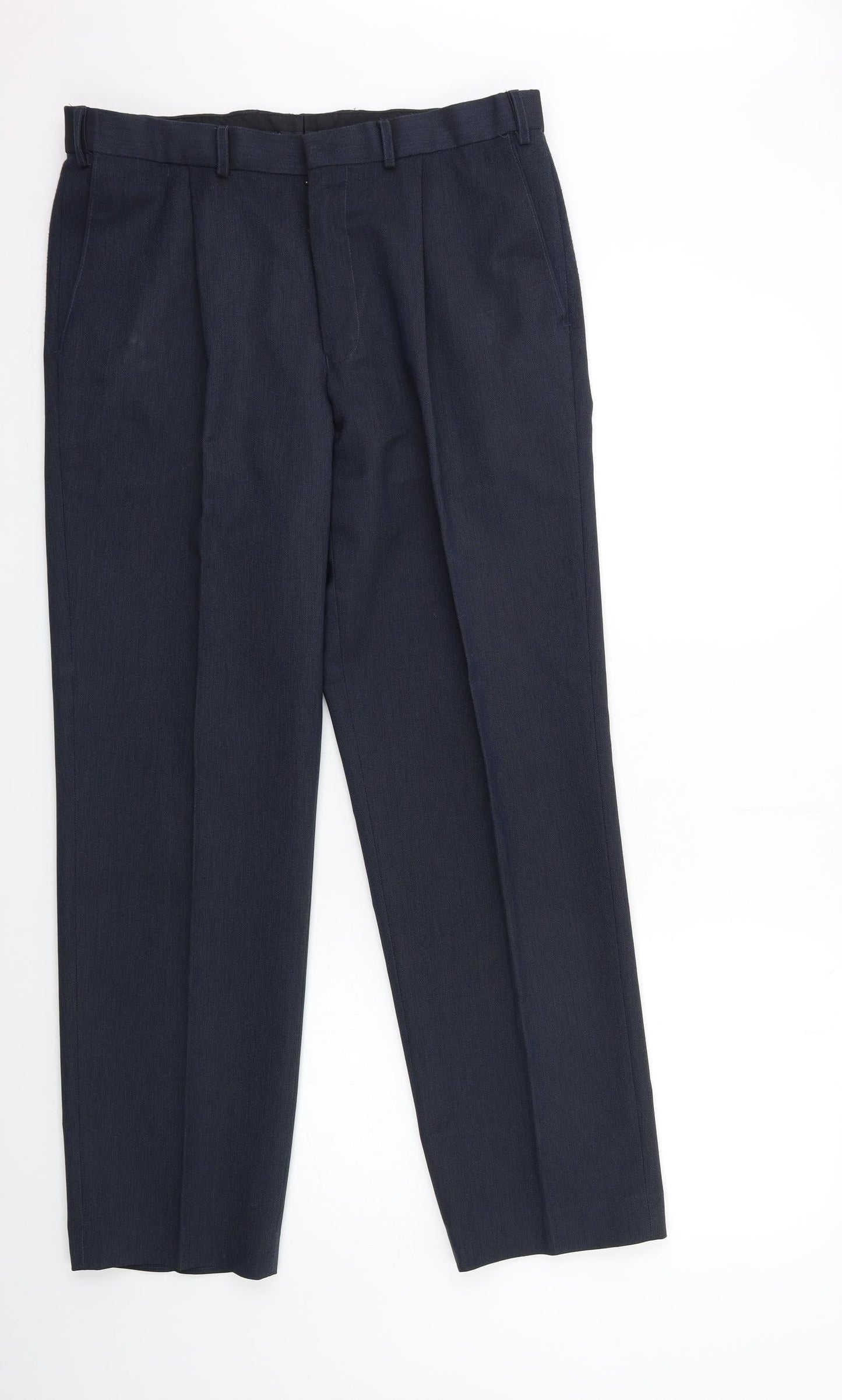 Marks and Spencer Mens Blue   Trousers  Size 34 in L31 in