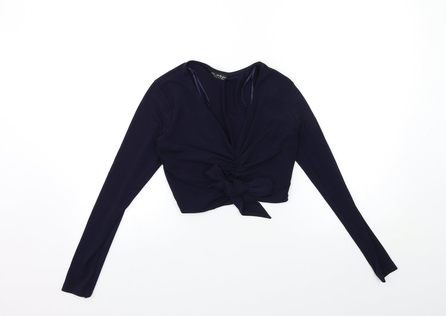 Miss Selfridge Womens Blue   Basic Blouse Size 8