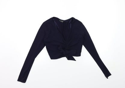 Miss Selfridge Womens Blue   Basic Blouse Size 8