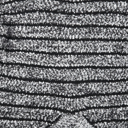 Klass Womens White Striped  Pullover Jumper One Size