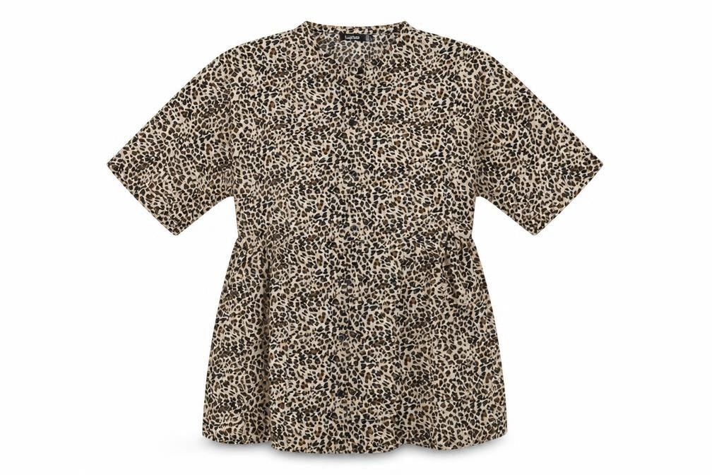 Womens UK Size 8 Boohoo Brown Basic Button-Up