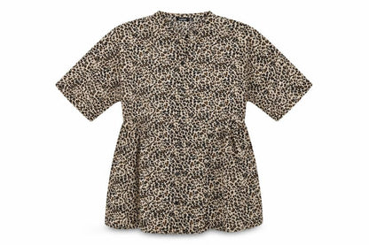 Womens UK Size 8 Boohoo Brown Basic Button-Up