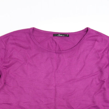 Womens UK Size L BM Collection Purple Pullover Jumper
