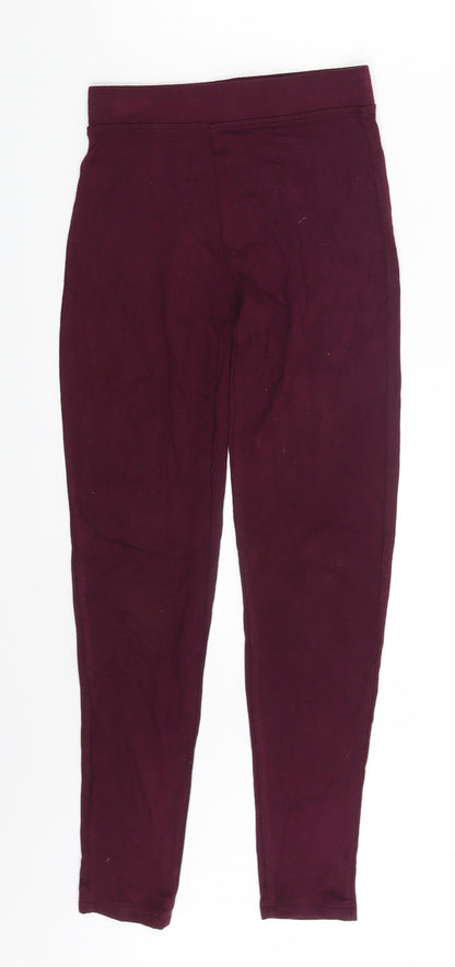 Primark Womens Purple   Jegging Leggings Size 4 L25 in