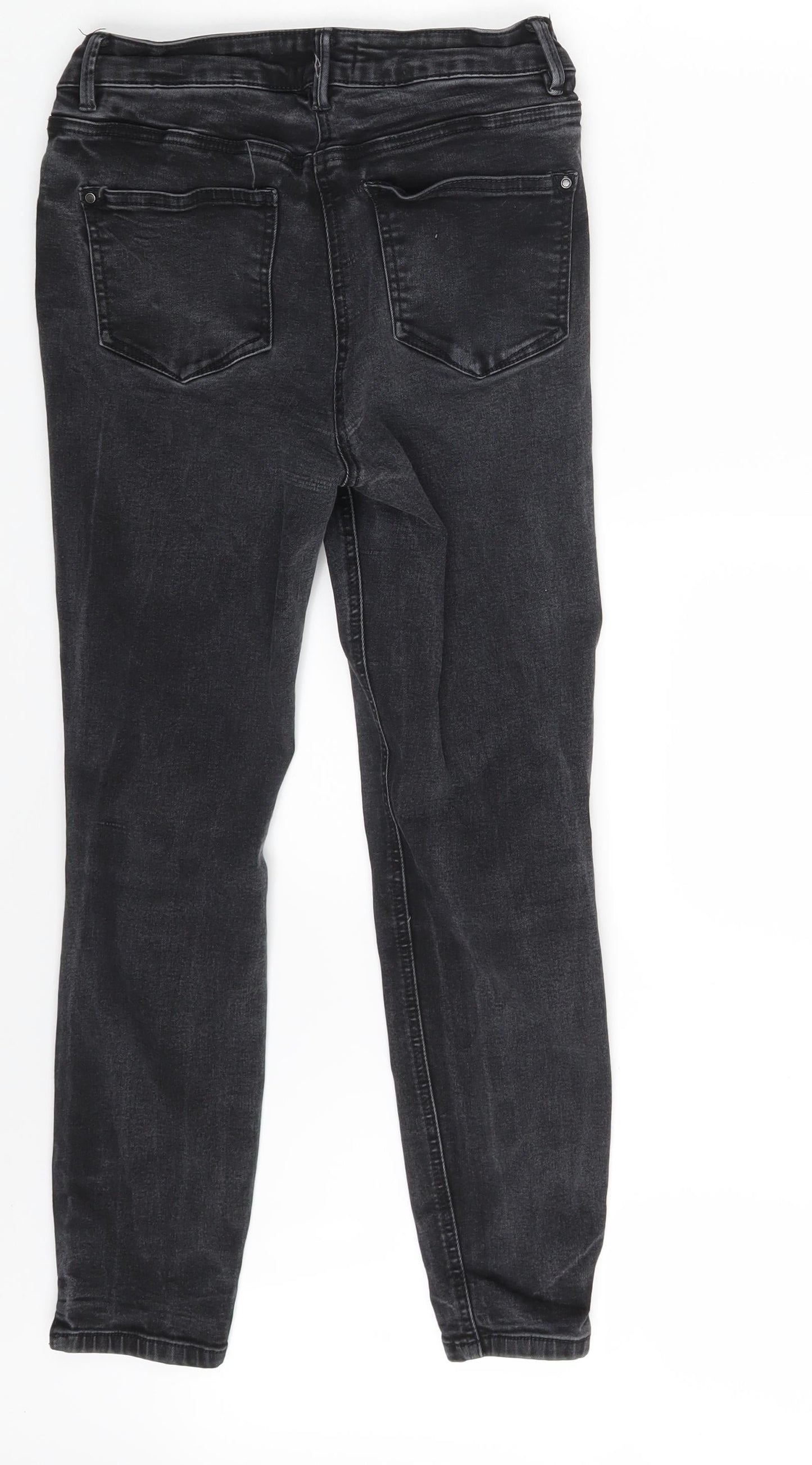 Authentic Denim Womens Grey  Denim Skinny Jeans Size 12 L25 in