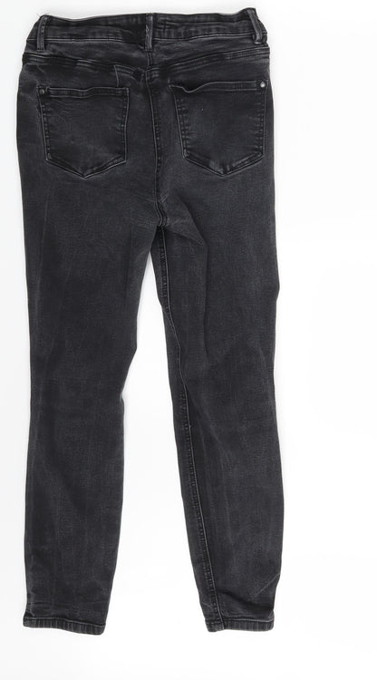 Authentic Denim Womens Grey  Denim Skinny Jeans Size 12 L25 in