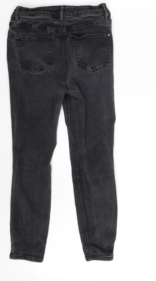 Authentic Denim Womens Grey  Denim Skinny Jeans Size 12 L25 in