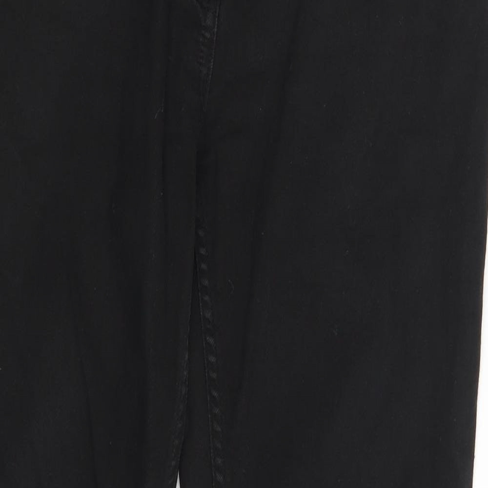 NVY Womens Black  Denim Skinny Jeans Size 12 L29 in
