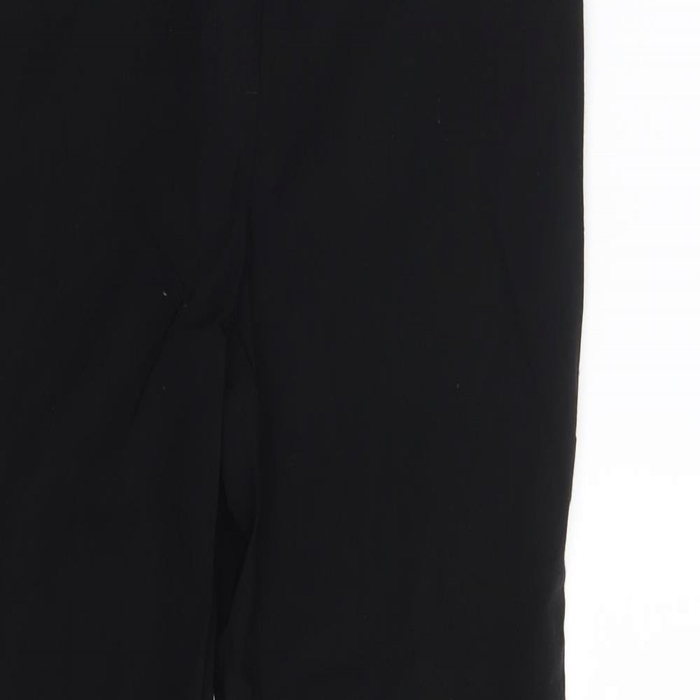 Womens UK Size 10 Papaya Regular Fit Dress Pants Black Trousers