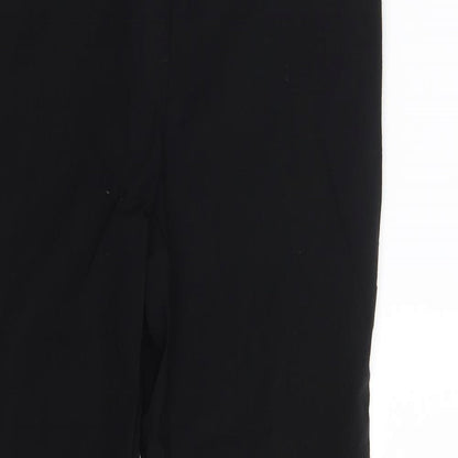 Womens UK Size 10 Papaya Regular Fit Dress Pants Black Trousers