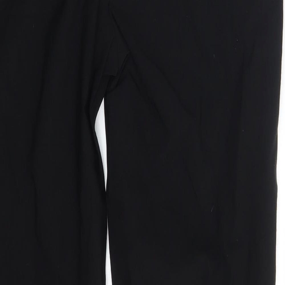 Womens UK Size 10 Papaya Regular Fit Dress Pants Black Trousers
