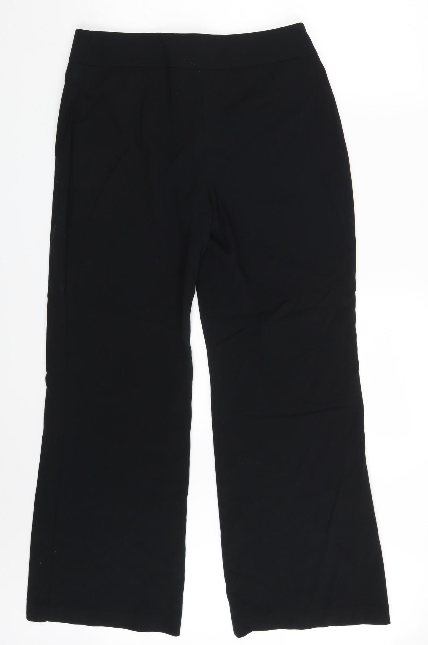 Womens UK Size 12 M&S Regular Fit Dress Pants Black Trousers