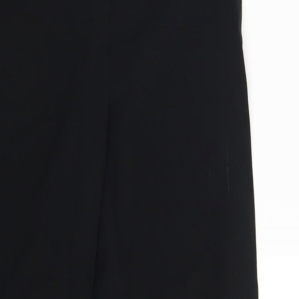 Womens UK Size 12 M&S Regular Fit Dress Pants Black Trousers