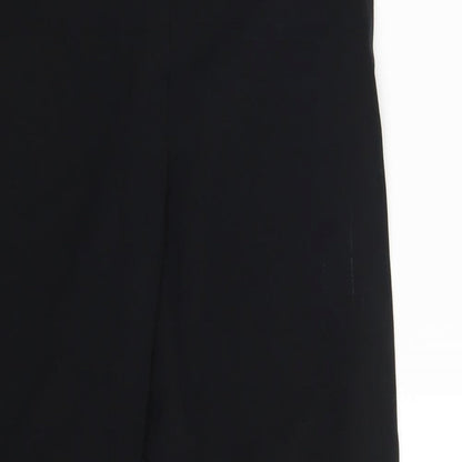 Womens UK Size 12 M&S Regular Fit Dress Pants Black Trousers