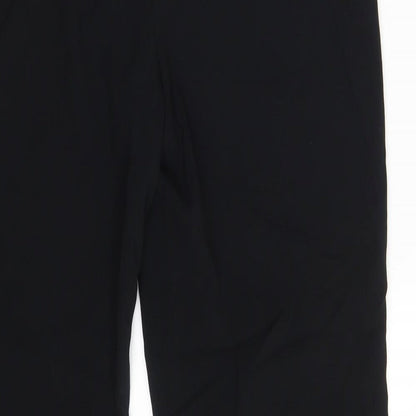 Womens UK Size 12 M&S Regular Fit Dress Pants Black Trousers