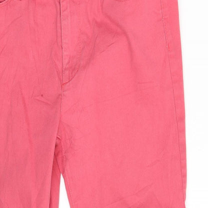 Womens UK Size 10 Esprit Slim Fit Capri Pink Jeans