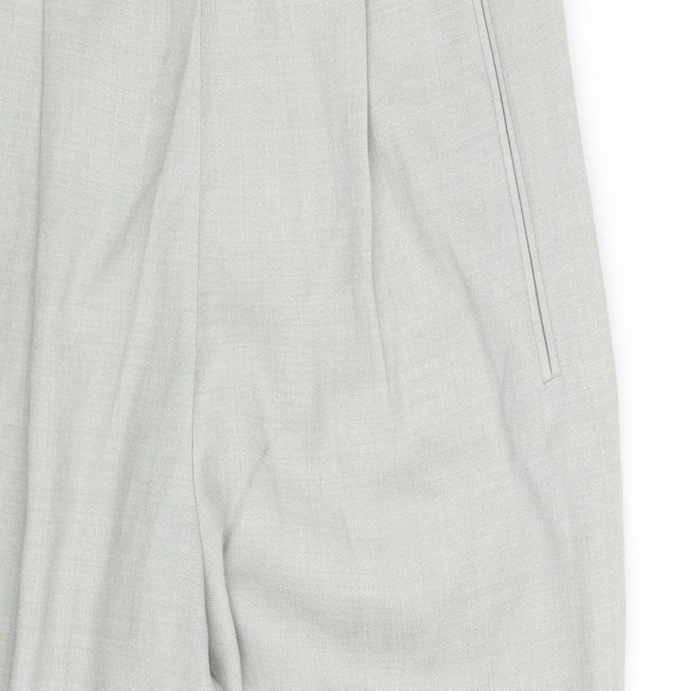 Womens UK Size 12 M&S Regular Fit Chino Green Trousers