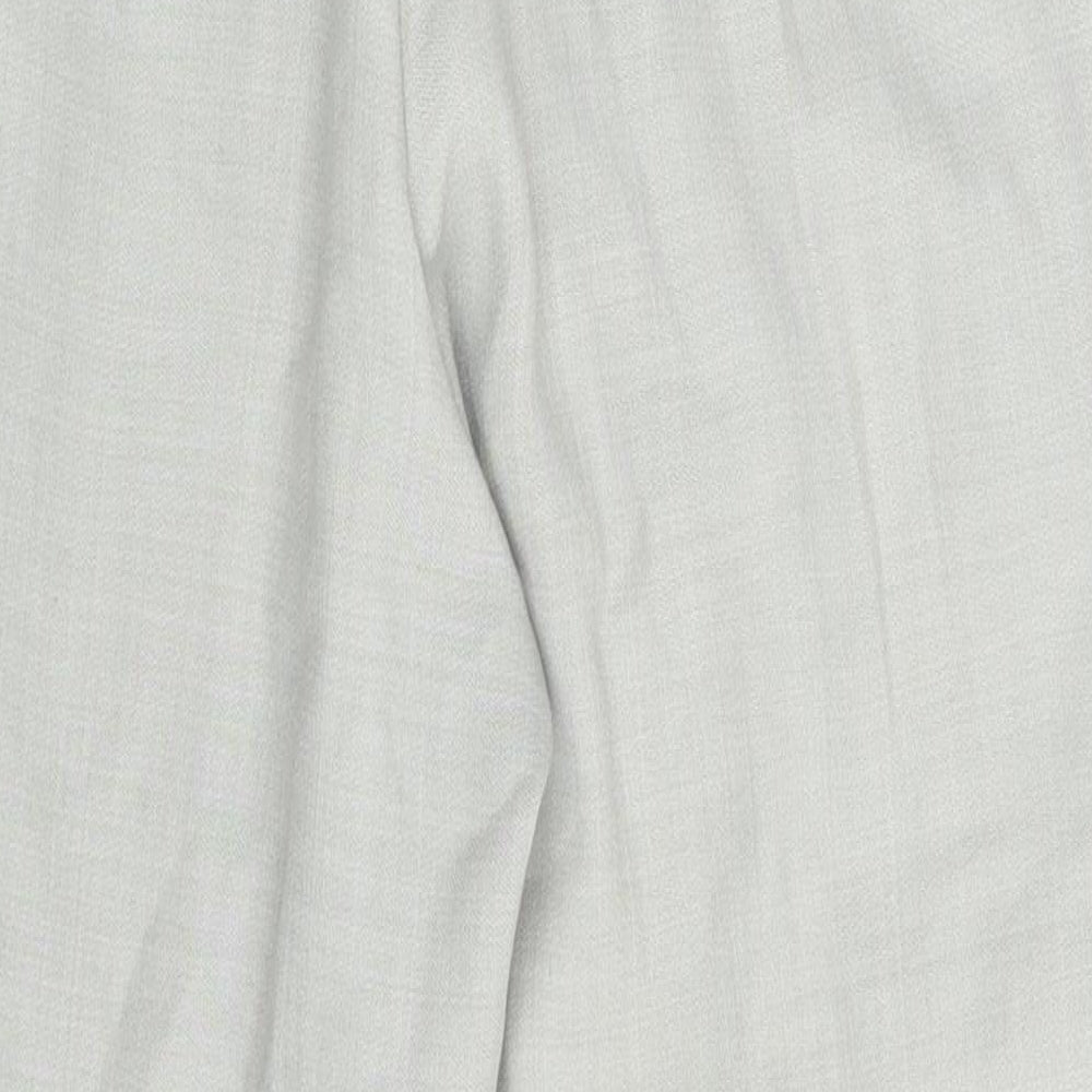 Womens UK Size 12 M&S Regular Fit Chino Green Trousers
