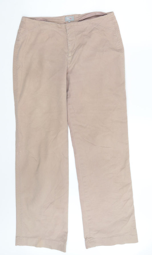 Per Una Womens Purple  Denim Dress Pants Trousers Size 14 L31 in