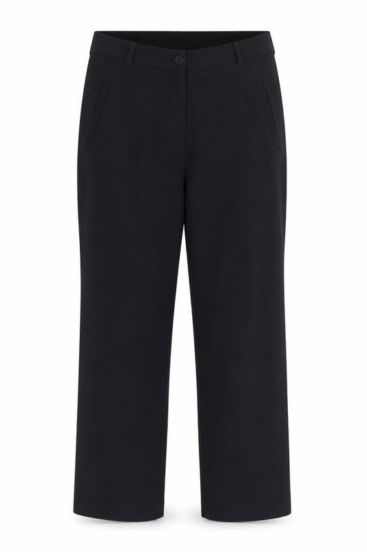 Womens UK Size 12 GARDEUR Regular Fit Chino Black Trousers