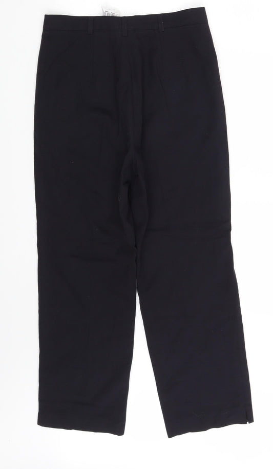 GARDEUR Womens Black   Chino Trousers Size 12 L25 in