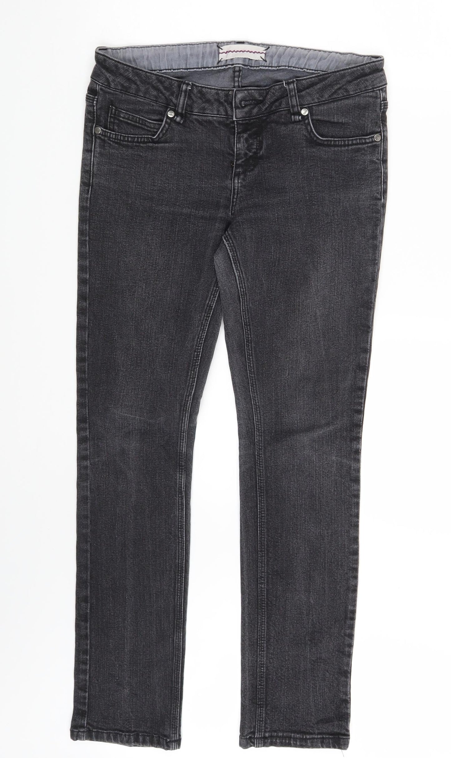 Topshop Womens Black  Denim Skinny Jeans Size 28 in L30 in