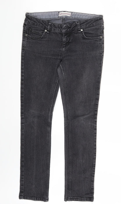 Topshop Womens Black  Denim Skinny Jeans Size 28 in L30 in