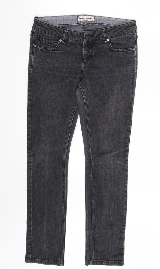 Topshop Womens Black  Denim Skinny Jeans Size 28 in L30 in