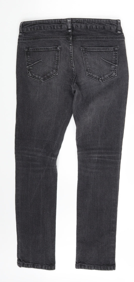 Topshop Womens Black  Denim Skinny Jeans Size 28 in L30 in