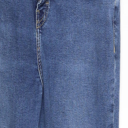 Topshop Womens Blue  Denim Skinny Jeans Size 33 in L25 in