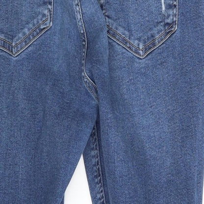 Topshop Womens Blue  Denim Skinny Jeans Size 33 in L25 in