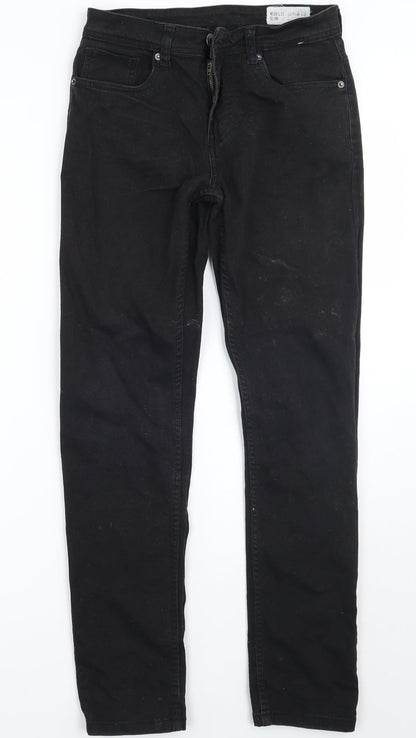 Denim & Co. Womens Black   Skinny Jeans Size 28 L32 in