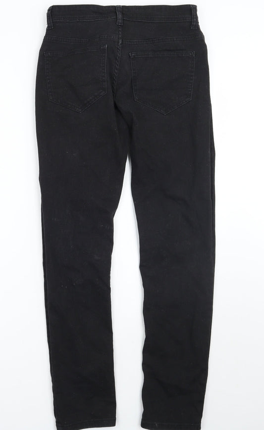 Denim & Co. Womens Black   Skinny Jeans Size 28 L32 in