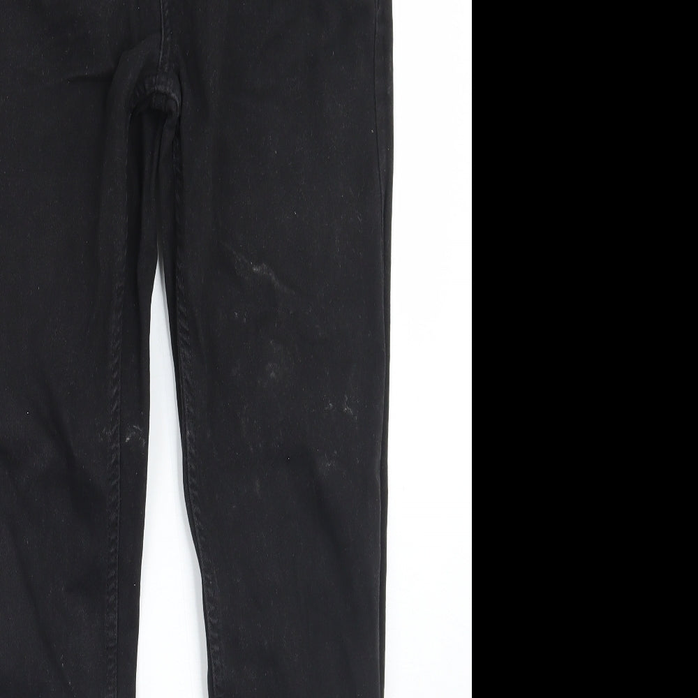 Denim & Co. Womens Black   Skinny Jeans Size 28 L32 in