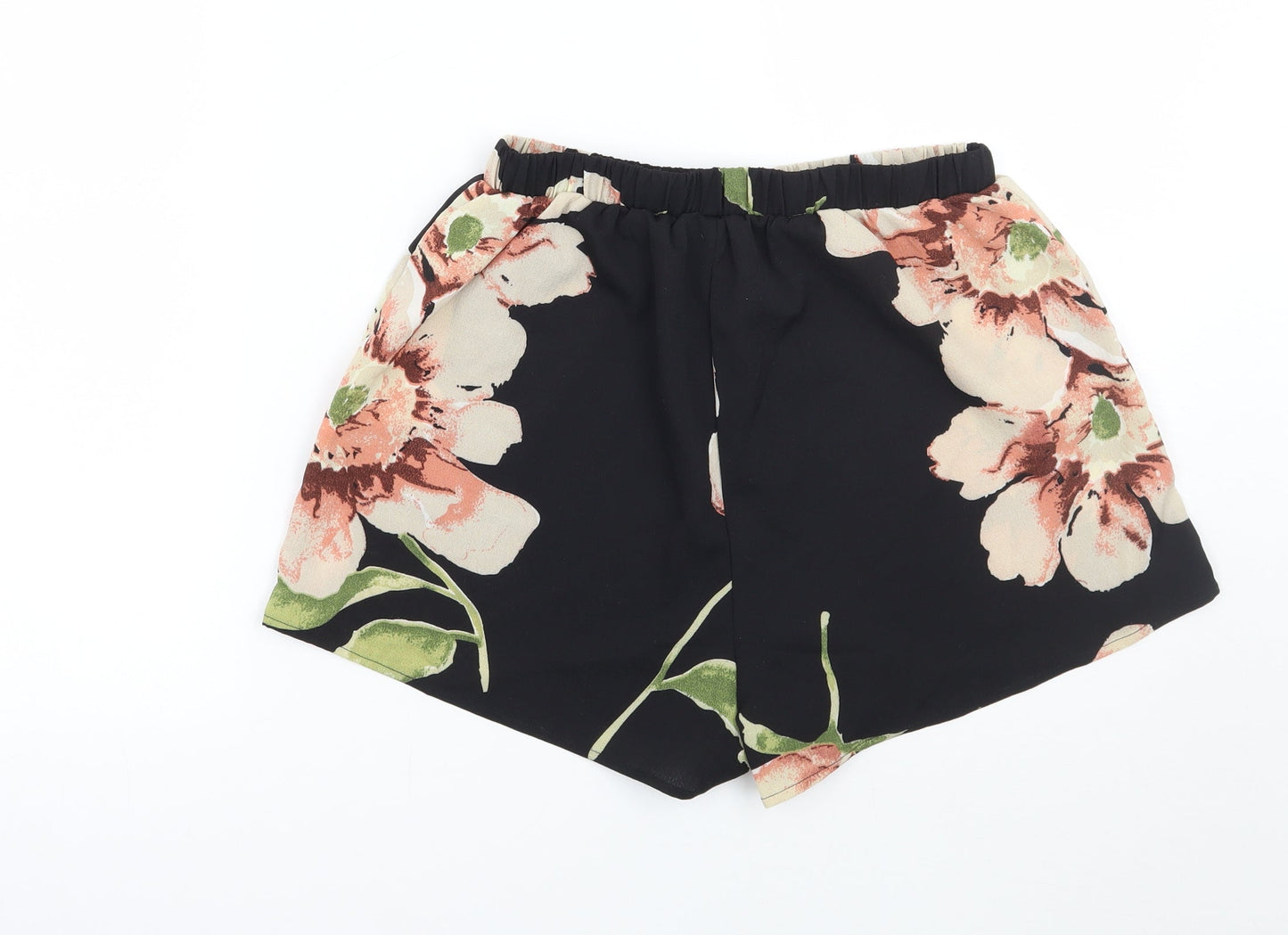 Shein  Womens Black Floral  Bermuda Shorts Size XS