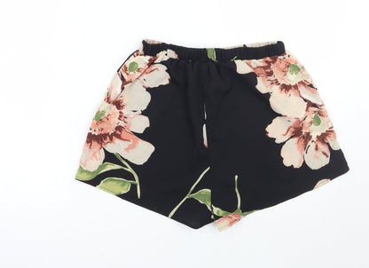 Shein  Womens Black Floral  Bermuda Shorts Size XS