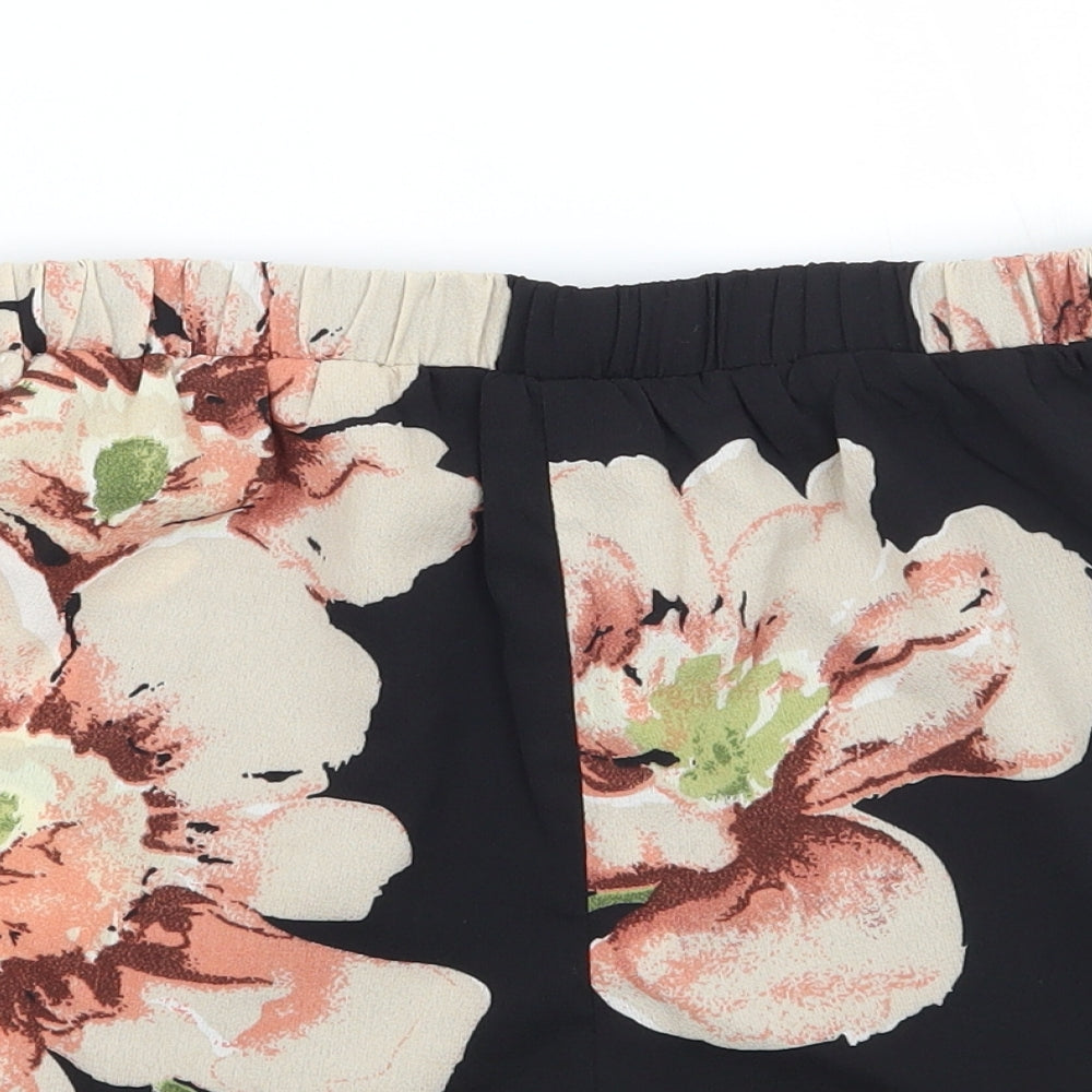 Shein  Womens Black Floral  Bermuda Shorts Size XS