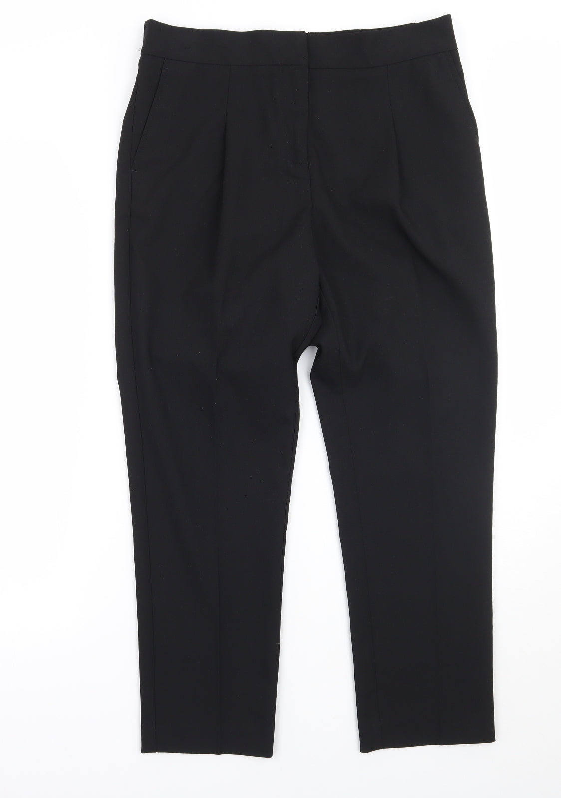Womens UK Size 10 NEXT Regular Fit  Black Trousers