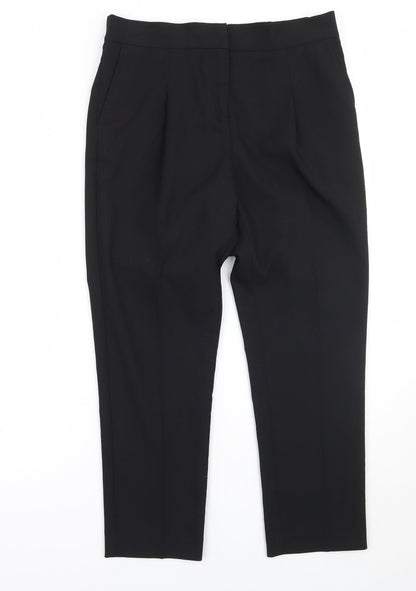 Womens UK Size 10 NEXT Regular Fit  Black Trousers