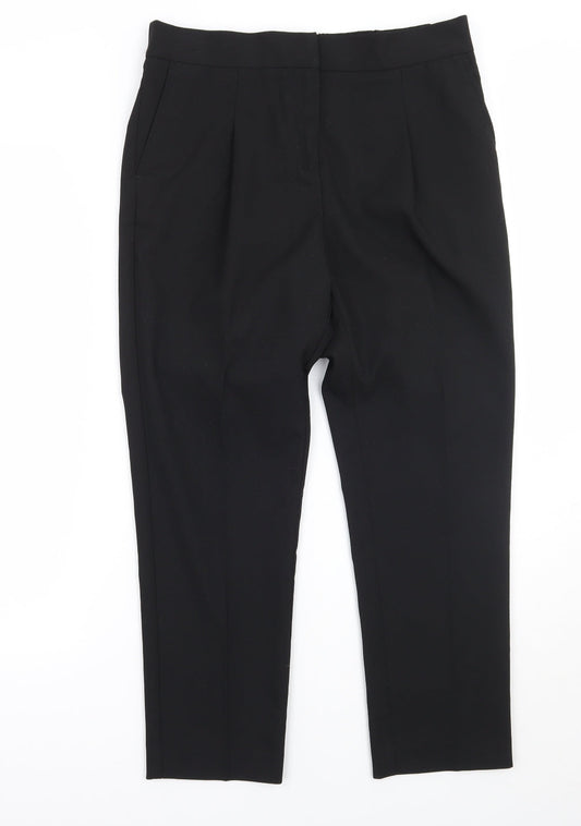 Womens UK Size 10 NEXT Regular Fit  Black Trousers