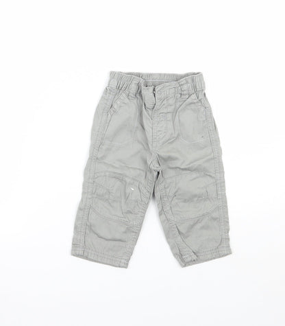 George Baby Grey   Cargo Trousers Size 3-6 Months