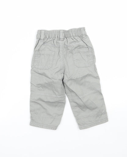 George Baby Grey   Cargo Trousers Size 3-6 Months