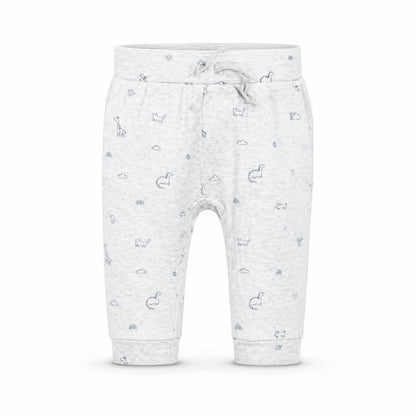 Front view of George Baby Grey sweatpants, size 3-6, Months
