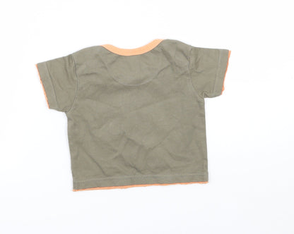 Mini mode Baby Brown   Basic T-Shirt Size 0-3 Months