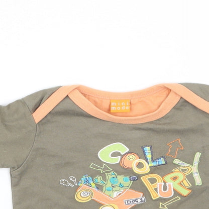 Mini mode Baby Brown   Basic T-Shirt Size 0-3 Months