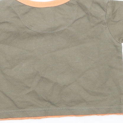 Mini mode Baby Brown   Basic T-Shirt Size 0-3 Months